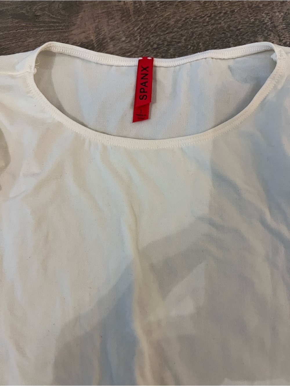 SPANX Off White Women's Bodysuit Tag with On Top Graphic - Picture 4 of 4